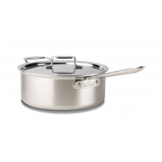 All-Clad d5 Brushed Stainless Steel 6-qt. Deep Saute Pan with Lid AAC1514